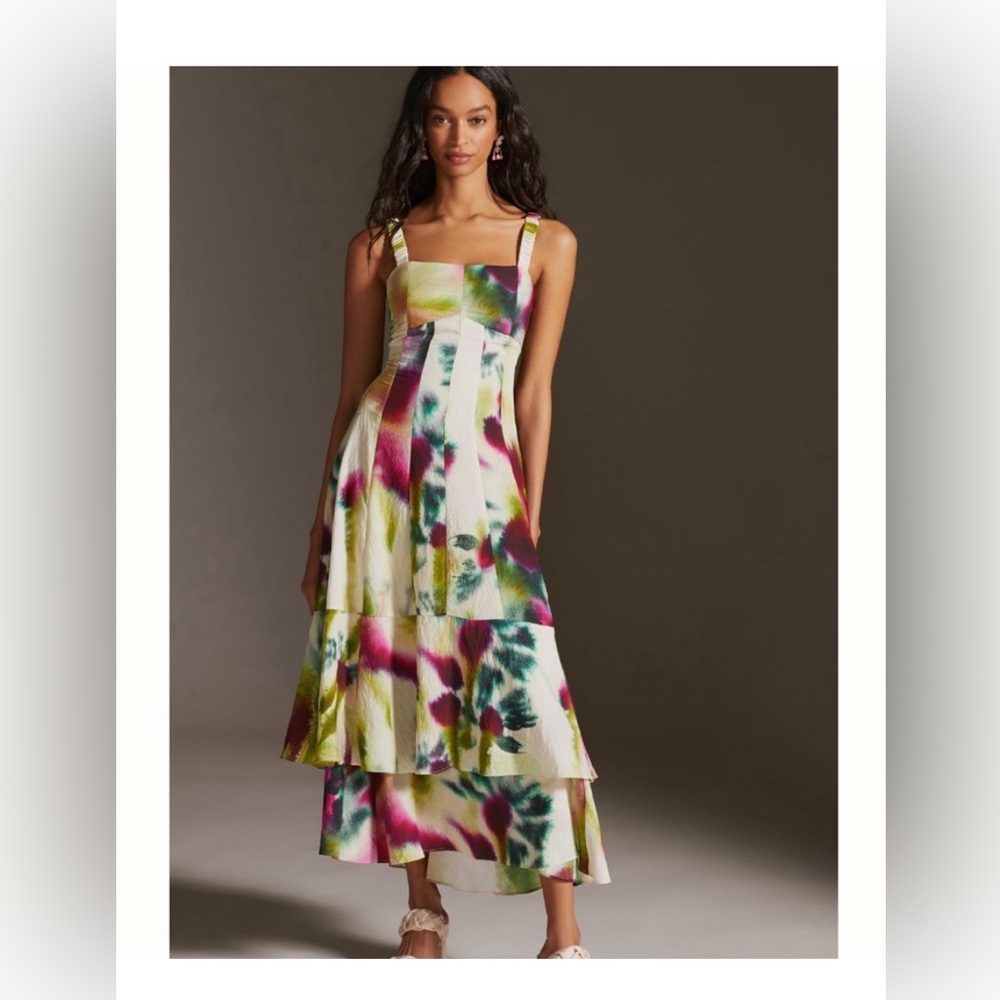 Anthropology Tiered Maxi Dress - Size 8